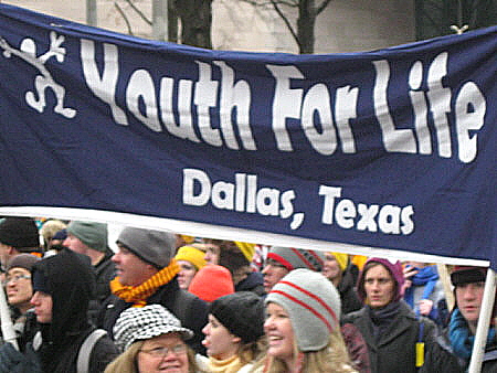 Banner of Youth for Life, Dallas, Tex.