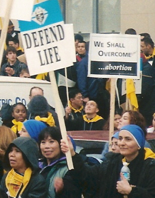 Activists at the March for Life