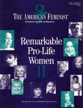 Feminists for Life magazine cover features
'Remarkable Pro-Life Women'
