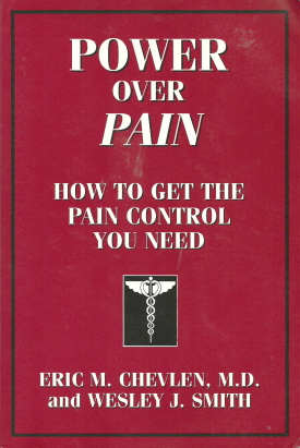 Book titled <em>Power Over Pain</em>