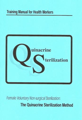 Training manual on <em>Quinacrine Sterilization</em>