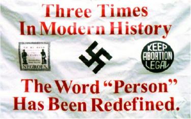 Banner: 'Three Times in Modern History the Word 