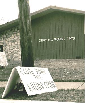 Sign in front of an abortion clinic: 'Close Down This Killing Center'